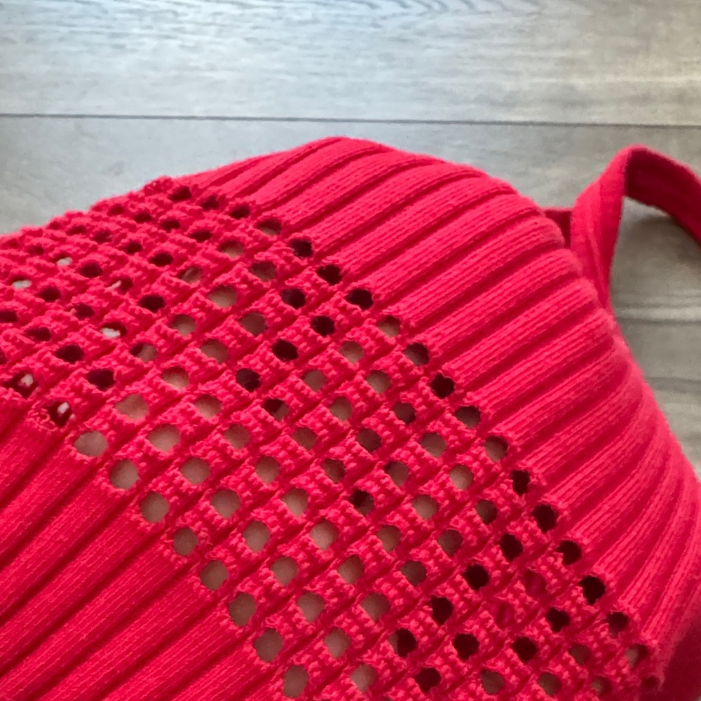 Zara Scarlet Ribbed Midi Dress - Picture 7 of 8